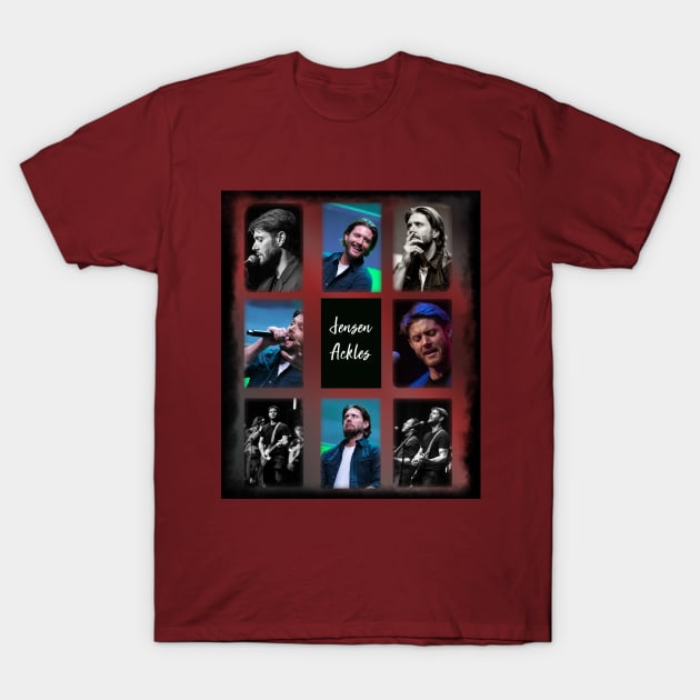 Various Faces of Jensen Ackles T-Shirt by SOwenDesign